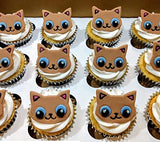 Set of 2 Cat Face Cookie Cutters/Dishwasher Safe