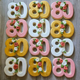 Number 80 Cookie Cutter/Dishwasher Safe