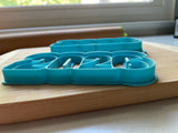 Set of 2 2026 Cookie Cutters Fun/Dishwasher Safe