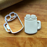 Set of 4 "Ready for Fall" Mug Cookie Cutters/Dishwasher Safe/Christmas