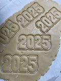 3.5" 2025 Cookie Cutter Fun/Dishwasher Safe/Clearance
