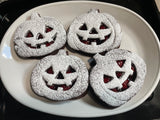 Set of 2 Jack-O-Lantern Cookie Cutters/Creates a Cut-Through/Dishwasher Safe