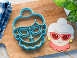 Tropical Mrs Claus Cookie Cutter/Dishwasher Safe/Christmas in July