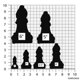 Set of 2 Bishop Chess Piece Cookie Cutter/Dishwasher Safe