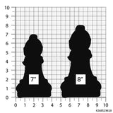 Set of 2 Bishop Chess Piece Cookie Cutter/Dishwasher Safe