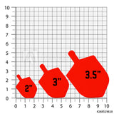 3.5" and 4" Dreidel Cookie Cutter/Dishwasher Safe/Clearance