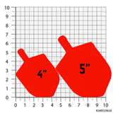 3.5" and 4" Dreidel Cookie Cutter/Dishwasher Safe/Clearance