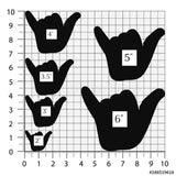 Hang Loose/Hang Ten Cookie Cutter/Dishwasher Safe