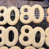 Number 80 Cookie Cutter/Dishwasher Safe