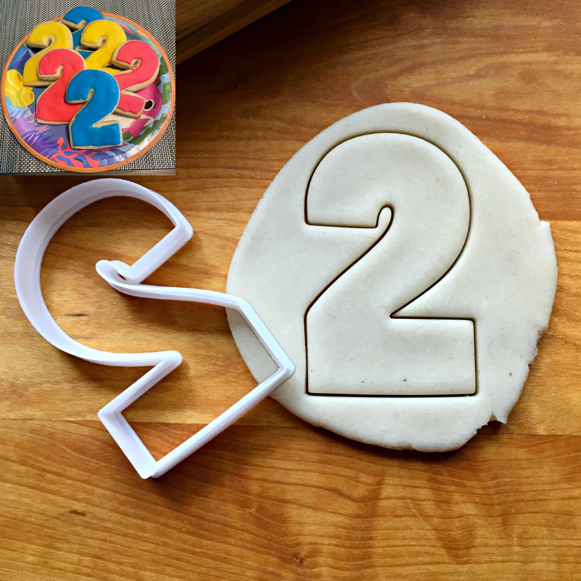 Number 2 Cookie Cutter/Dishwasher Safe