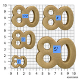 Number 80 Cookie Cutter/Dishwasher Safe