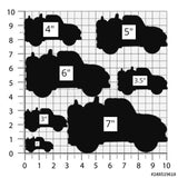 Pickup Truck with Pumpkins Cookie Cutter/Dishwasher Safe