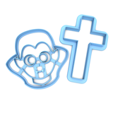 Set of 2 Vampire and Cross Cookie Cutters/Dishwasher Safe