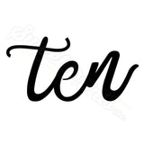 Set of 5 Lettered Number Cutters 6-10/Dishwasher Safe