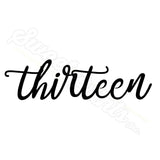 Set of 6 Lettered Number Cutters 10-15/Dishwasher Safe