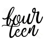Set of 6 Lettered Number Cutters 10-15/Dishwasher Safe