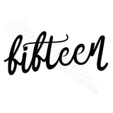 Set of 6 Lettered Number Cutters 10-15/Dishwasher Safe