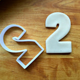 Number 2 Cookie Cutter/Dishwasher Safe