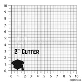 Set of 2 Graduation Cap/Hat Cookie Cutters/Dishwasher Safe