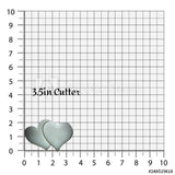 Set of 2 Double Hearts Cookie Cutter/Dishwasher Safe