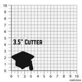 Set of 2 Graduation Cap/Hat Cookie Cutters/Dishwasher Safe