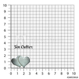 Set of 2 Double Hearts Cookie Cutter/Dishwasher Safe