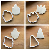 Set of 4 Ghosts Cookie Cutters/Dishwasher Safe