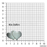 Set of 2 Double Hearts Cookie Cutter/Dishwasher Safe