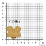Heart with Banner Cookie Cutter/Dishwasher Safe