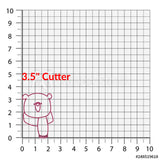 Cute Bear with Scarf Cookie Cutter/Dishwasher Safe