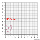 Cute Bear with Scarf Cookie Cutter/Dishwasher Safe