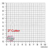 Set of 2 Baby Script Cookie Cutters/Dishwasher Safe