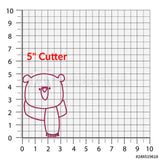 Cute Bear with Scarf Cookie Cutter/Dishwasher Safe