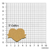 Heart with Banner Cookie Cutter/Dishwasher Safe