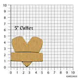 Heart with Banner Cookie Cutter/Dishwasher Safe