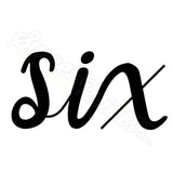 Set of 5 Lettered Number Cutters 6-10/Dishwasher Safe