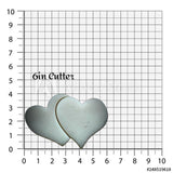 Set of 2 Double Hearts Cookie Cutter/Dishwasher Safe