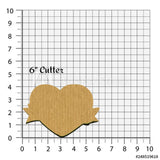 Heart with Banner Cookie Cutter/Dishwasher Safe