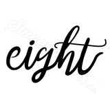 Set of 5 Lettered Number Cutters 6-10/Dishwasher Safe