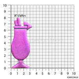 Tall Tropical Drink Cookie Cutter/Dishwasher Safe