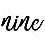 Set of 5 Lettered Number Cutters 6-10/Dishwasher Safe