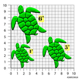 Set of 2 Sea Turtle Cookie Cutters/Dishwasher Safe