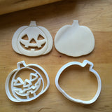 Set of 2 Jack-O-Lantern Cookie Cutters/Creates a Cut-Through/Dishwasher Safe