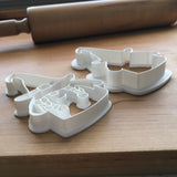 Set of 2 Girl Witch Gnome Cookie Cutters/Dishwasher Safe