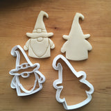 Set of 2 Boy Witch Gnome Cookie Cutters/Dishwasher Safe