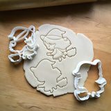 Set of 2 Witch on Broom Cookie Cutters/Dishwasher Safe