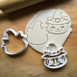 Set of 2 Cat Witch Cookie Cutters/Dishwasher Safe