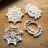 Set of 2 Spider and Web Cookie Cutters/Dishwasher Safe
