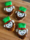Set of 2 Smiling Leprechaun Face Cookie Cutters/Dishwasher Safe