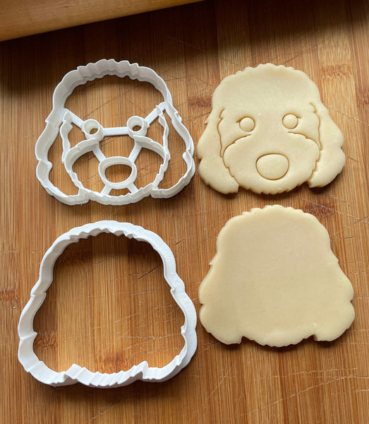 Set of 2 Mini Sheepadoodle Dog Cookie Cutters/Dishwasher Safe